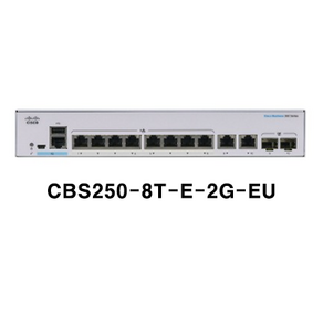 시스코 CBS250-8T-E-2G-EU 8포트 기가비트 2SFP Combo 매니지드스위치허브