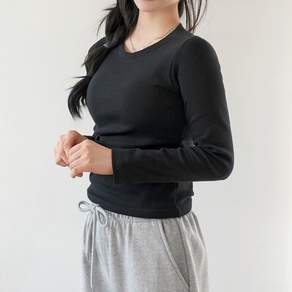 [키140/키150/키160] 키키코 데일리슬림무지긴팔티 기본 무지 슬림 긴팔티
