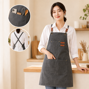 베리크 포켓가드 캔버스 방수앞치마 남녀공용