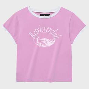 Retriever Club PAINTING RINGER TEE [PINK]