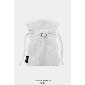VINAJ 티니로즈 레이스 파우치 (WHITE 화이트)