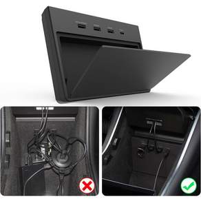 2020년 6월 이전 테슬라 모델 3용 TAPTES USB 허브 5-in-1 포트 Y 제외 대시캠 센트리 모드 뷰어 동글 플래시 드라이버 20182019 멀티 스플리터 도크 카