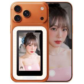 VIMONIC 후면 셀카 모니터 3.5인치 무선 미러링 자석 부착 터치스크린 후면카메라 모니터 셀피 스크린 셀피뷰어 브이로그 촬영