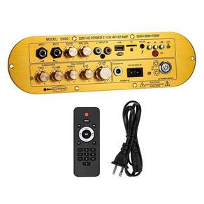 호환용 D900 블루투스 5.0 앰프 보드 50W+50W+100W 2.1채널 하이파이 서브우퍼 오디오 AMP 카 홈 카라오케 스피커 호환 미국 플러그