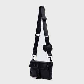 베이스먼트 아카이브 소프트 신세틱 레더 버클 미니크로스백 Soft Synthetic Leather Buckle Mini Cross Bag