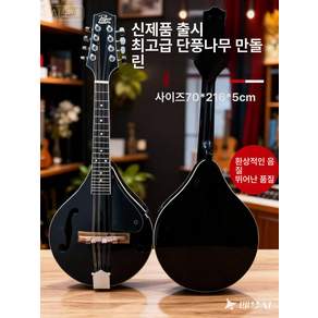 만돌린 악기 세트 민속 기타 클래식 만도린 무광 우드 로즈 무광 드래곤 텅 패턴