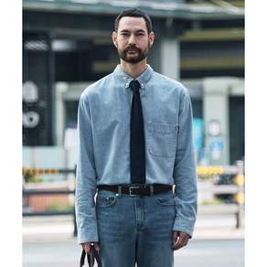 [STCO] 남성 8oz Standard Denim Shirts 라이트 인디고 이지핏