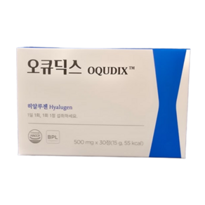 오큐딕스 히알루젠 눈물막 강화제 관리 500mg 30정