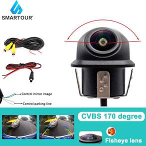Smartour AHD 1080P 골든 렌 자동차 후면보기 카메라 야간 투시경 CCD 자동 백업 모니터 180 학위 반전 자동 주차 카메라