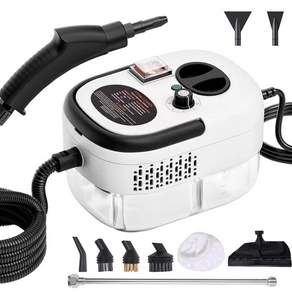 Syemoh 주방용 고압 스팀청소기 2500W, 화이트