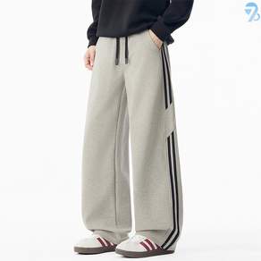 708090 남성용 사이드 라인 와이드 트레이닝바지