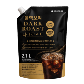 하이트 진로 블랙보리 제로카페인 다크로스트 파우치 2.1L