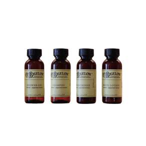 코비글로우 40ml 4종 어메니티 세트 샴푸 컨디셔너 샤워젤 바디로션