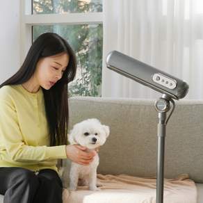 [홈쇼핑 상품] 코슬리 스탠딩 드라이기 3중 송풍구 핸즈프리 1900W 고출력 실버색상
