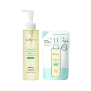 [블랙헤드/피지케어] 메이크프렘 세이프 미 릴리프 모이스처 클렌징오일 리필기획 (210ml+100ml 리필)