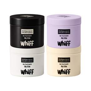 [공식몰] 위프 고체 탈취제 300g 4개 혼합세트 (화이트1 + 블랙1 + 베이지1 + 퍼플1) / 실내 화장실 집안 방 홀애비냄새 차량용 새집증후군 악취 냄새 강력제거