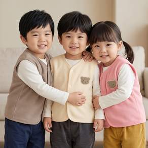 몽실이 뽀글이곰 폴라폴리스 조끼