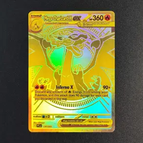 프록시 PKM 카드 영어 메가 차리자드 EX V X Y TCG 컬렉션 트레이딩 게임