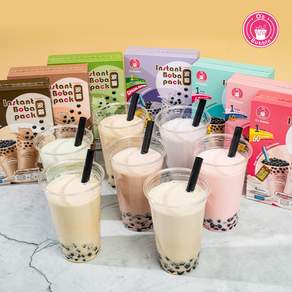 오스버블 보바팩 버블티 4팩세트 7가지 맛 택1 (65g4개입)