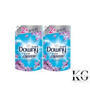 다우니 7일 지속 탈취파워 초고농축 섬유유연제 레몬그라스와 라일락 리필