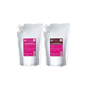 세트 밀본 MILBON 그랜드링키지 윌로리럭스 1800 사이즈 세트 (샴푸 1800mL + 트리트먼트 1800g) 부드러운(보통 모발용) 샴푸 트리트먼트 세트