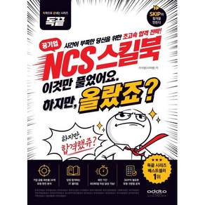 공기업 NCS 스킬북 이것만 풀었어요. 하지만 올랐죠?
