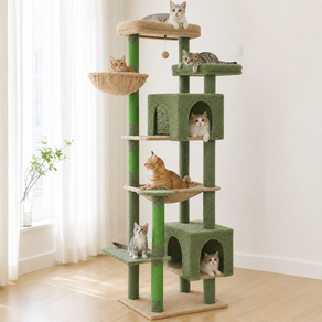 PAWZ Road 8단 대형 고양이 천 캣타워 175CM 튼튼한 cat tower 큰 사이즈 숨숨집+ 해먹+ 스크래쳐 기둥
