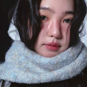 로긴 앤 로지 여성 머플러 로긴 로지 양털 에센셜 Wool essential -blue grey