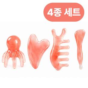 이든무드 괄사 얼굴 두피 전신 마사지기 4종 세트