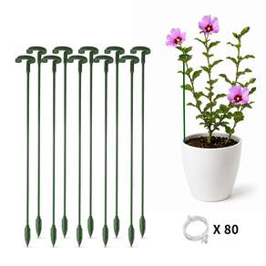 스피세프 화분 식물 지지대 화초고정 줄기 지주대 58cm 고정 클립 포함