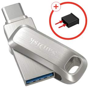 샌디스크 USB 메모리 울트라 듀얼 드라이브 럭스 OTG USB 3.2 Gen1 SDDDC4 샴페인 실버 [유에스비 마개 패키지]