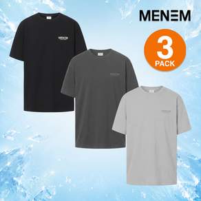 미넴 남녀공용 반팔티 3장 S~5XL 스포츠 기능성 쿨티 헬스 트레이닝