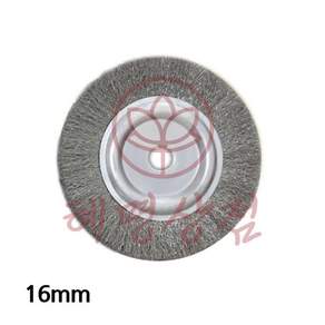 혜명상점 그라인더용 스텐 평브러쉬 150mm 내경16mm 스텐브러쉬