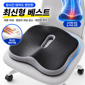 그리앤 24시간 기능성 메모리폼 꼬리뼈 방석 컴피본시트