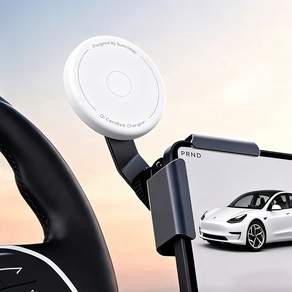 하루꿈 차량용 핸드폰 거치대 맥세이프 클립형 무손상 설치 테슬라 Model Y Model 3 YL 호환PH-PH2607-1