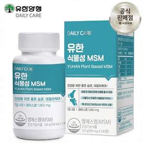 [정품] 유한양행 유한 식물성 MSM 식이유황 관절 연골 (2개월분), 240정, 1박스