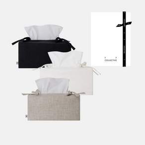에프에프 컬렉티브 [선물포장] LINEN 린넨 Tissue COVER 오버 (3 colors) 티슈커버 티슈케이스