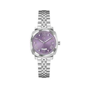 GCWATCH 지씨시계 실버 퍼플 플레어 쿠션 레이디 (Z44005L3) 여성시계