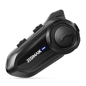 JESIMAIK R18 Lite 오토바이 헬멧 블루투스 헤드셋 헬멧용 이어폰 2인 통화 Bluetooth 5.2 FM 라디오 IP67 방수방진 소음제거 HIFI