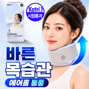 포베즈 에어홀 바른넥 6세대 쿠션형 목보호대 통풍형