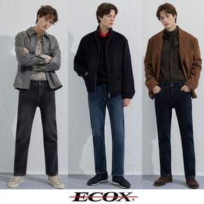 에콕스 남성 이중직 기모데님팬츠