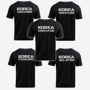 종목별 블랙 기능성 반팔티셔츠