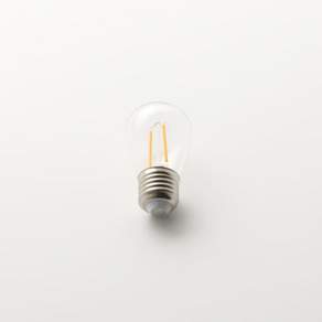 일광 인치구 F-LED 1w S45 E26 투명 전구색(노란빛) 미니전구 소형전구 2200K