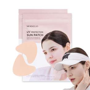 모델로 UVB 99.9% 자외선차단 선패치 쿨링 하이드로겔 와이드 골프 썬패치 (2세트 10회분)