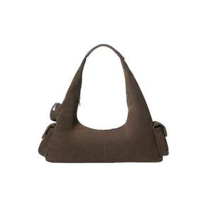코이무이 Pocket Hobo Bag Medium (Brown Suede)