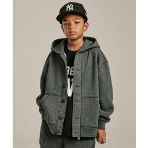 TAKEASY KIDS 버튼업 후드집업 (연차콜)