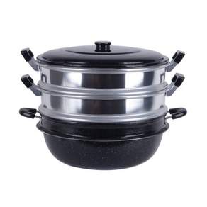 3단 대형찜솥36cm 40cm 45cm 찜기 찜냄비 시루솥 찜통 곰솥 대원3단 찜가마솥