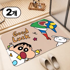 1+1 차즈마켓 규조토 빨아쓰는 발매트 캐릭터 욕실 화장실 주방 현관 푹신한 매트
