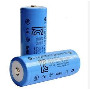 26650 배터리 리튬이온배터리 충전보호회로 충전지 KC인증 고용량 5000mAh / LiB26650-5000