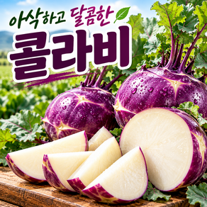 [파격세일] 국내산 최상급 아삭아삭 콜라비